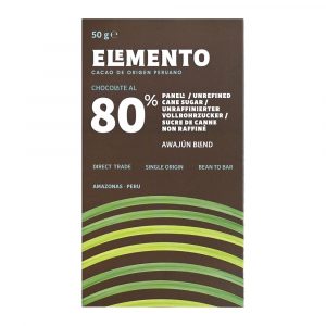 Elemento Awajún Peru 80 % Chocolate with Panela